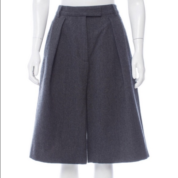 Dries Van Noten Pants - Dries Van Noten Wool Pleated Culottes size 4